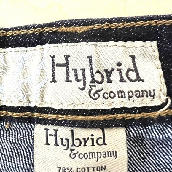 NEW‎ Hybrid Women's Denim Jeans Size 13 Skinny Stretch Buttons Mid Rise Black - Picture 6 of 11